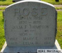 Julia F Thompson Rose