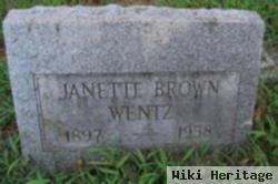 Janette Brown Wentz