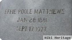 Effie Poole Matthews