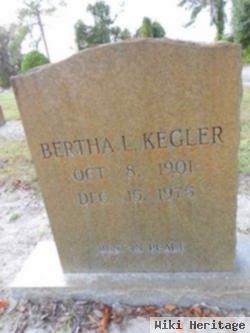 Bertha L Kegler