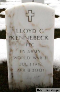 Pfc Lloyd George Kennebeck