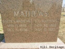 Martha "mattie" Clark Mathews