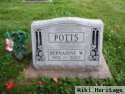 Bernadine W Goff Potts
