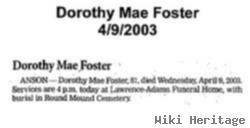 Dorothy Mae Martin Foster