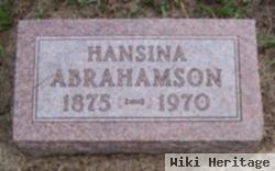 Hansina "sena" Kroger Abrahamson