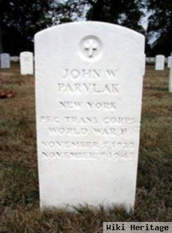 Pfc John W Parylak