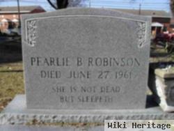 Pearlie B Robinson