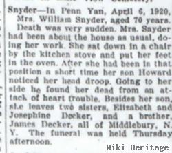 Hester A. Snyder