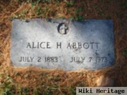 Alice H Abbott