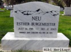 Esther Burgemeister Neu