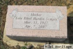 Lola Ethel Hardin Semple