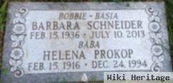 Barbara Walentina "bobbie" Prokop Schneider