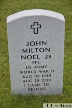 Pfc John Milton Noel, Jr