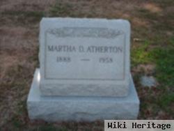 Martha D Atherton