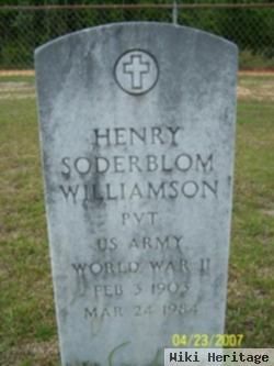 Pvt Henry Soderblom Williamson