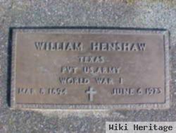 Pvt William Henshaw