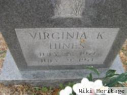 Virginia K Hines