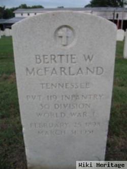 Bertie W. Mcfarland