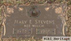 Mary I. Welch Stevens