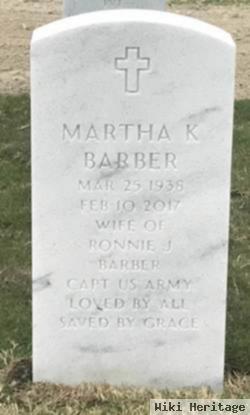 Martha K Barber