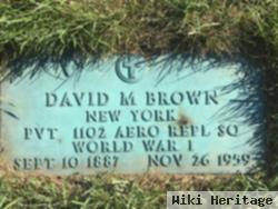 Pvt David M. Brown