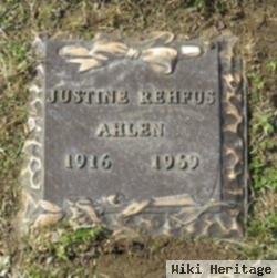 Justine Rehfus Ahlen