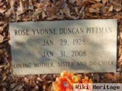 Rose Yvonnne Duncan Pittman