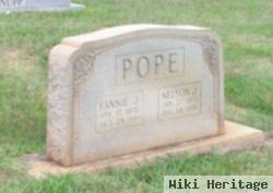 Fannie J Reitzel Pope