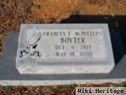 Frances Evelyn Mcpeeters Boyter