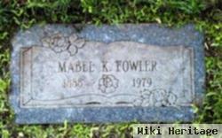 Mabel K Fowler