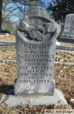 Hallie Gibbs Underwood