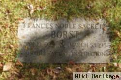 Frances Noble Sackett Borst