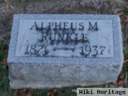 Alpheus M Runkle