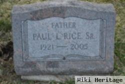 Paul L Rice, Sr