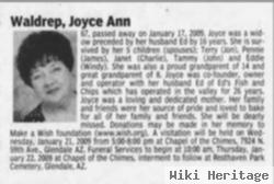 Joyce Ann Waldrep