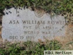 Pvt Asa William Rowell