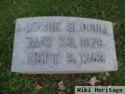 Sarah J "jennie" Slocum Slocum