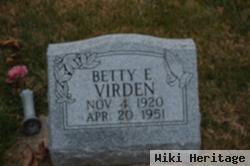 Betty E Virden