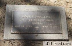 Donald Edward "don" Sargent