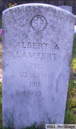Pfc Albert A Lambert