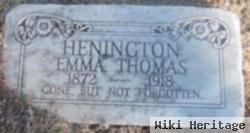 Emma Mary Etta Thomas Henington