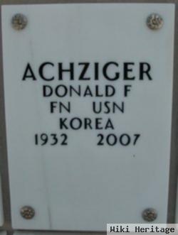 Donald Frederick Achziger