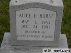 Alice H Horst