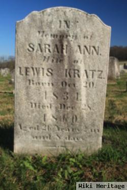 Sarah Ann Kratz