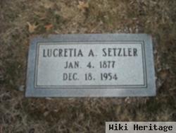 Lucretia A Setzler