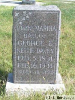 Lorene Martha Davey