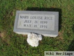 Mary Louise Rice