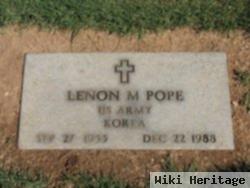 Lenon M. Pope
