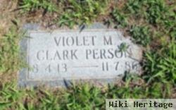 Violet Mabel Boyles Clark Person