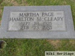 Martha Page Hamilton Mccleary